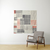 手書きの幾何学的ストライプなパターン、シームレスなパターン。 タペストリー (インサイチュ)