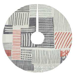 手書きの幾何学的ストライプなパターン、シームレスなパターン。 ブラッシュドポリエステルツリースカート