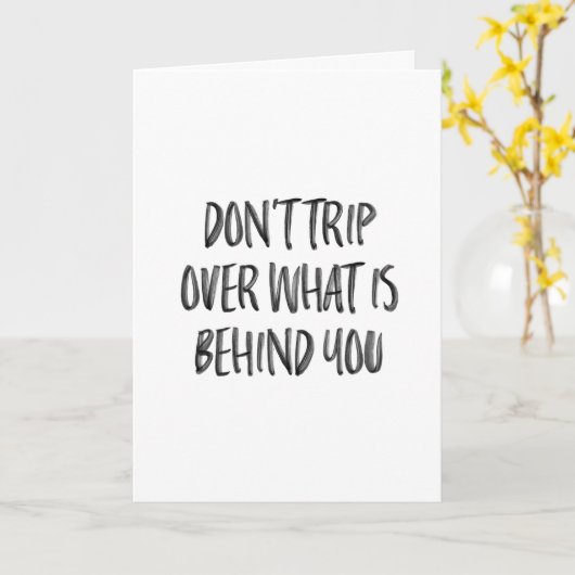 手書きの感動的やる気を起こさせる引用文 カード (黄色い花)