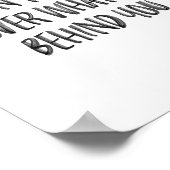 手書きの感動的やる気を起こさせる引用文 ポスター (角)