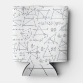 手書きの数学計算チャートパターン  缶クーラー (正面)