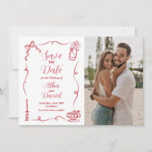 手書きの日付を保存す図解入りの、写真付きのる セーブザデート (正面)