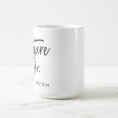 手書きの未来の先生 コーヒーマグカップ (中央)