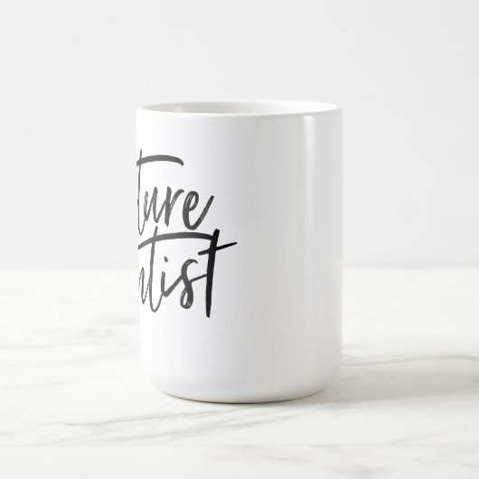 手書きの未来の歯科医 コーヒーマグカップ (中央)