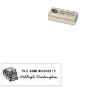 手書きの本カスタム本この本は名前に属する ラバースタンプ (押印)