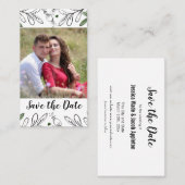 手書きの植物お洒落を保存 名刺 (正面/裏面)