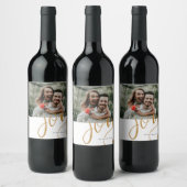 手書きの楽しいカスタム写真 ワインラベル (ボトル)