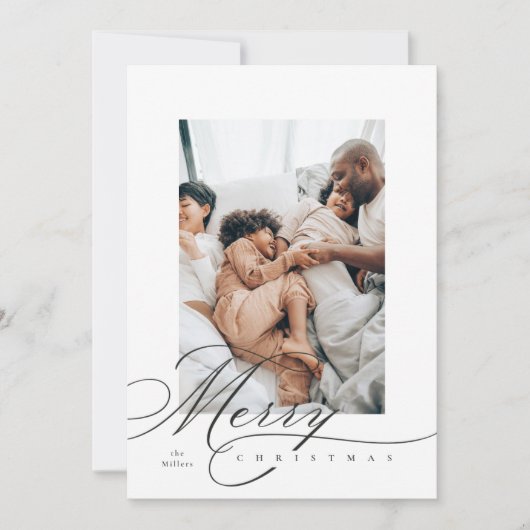 手書きの楽しいホリデーカード シーズンカード (正面)