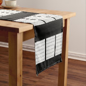 手書きの楽譜はテーブルのランナーに注意します ショートテーブルランナー (インサイチュ)