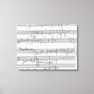 手書きの楽譜 キャンバスプリント
