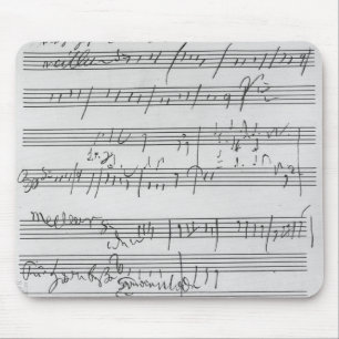 手書きの楽譜 マウスパッド