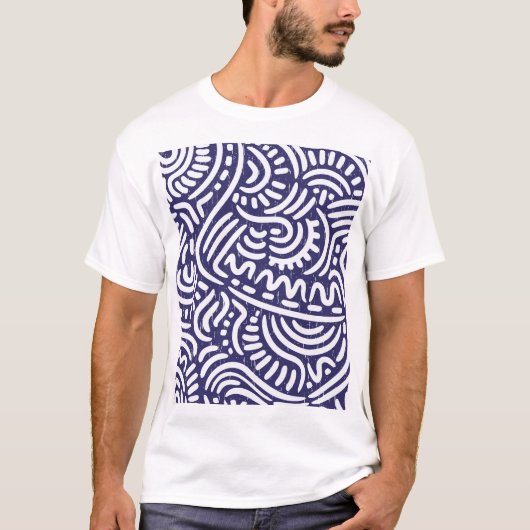 手書きの民族要素、パタ鮮やかーン。 Tシャツ (正面)
