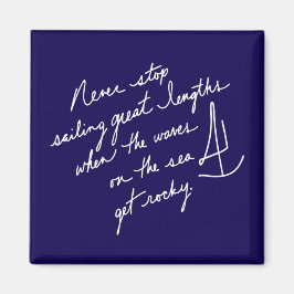 手書きの決してセーリングストップするスピリチュアル マグネット