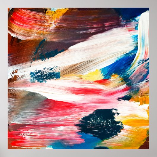 手書きの油絵。抽象芸術アートの背景。 ポスター (正面)