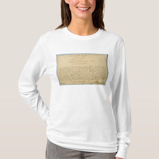 手書きの献呈の「Brandenburgerのコンチェルト Tシャツ (正面)
