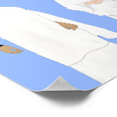 手書きの男性と女性 ポスター (角)