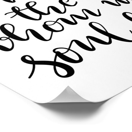 手書きの看板が見結婚つかった ポスター (角)