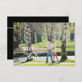 手書きの結婚式の日付カードの保存 セーブザデート (正面/裏面)