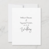 手書きの結婚式の日付カードの保存 セーブザデート (裏面)