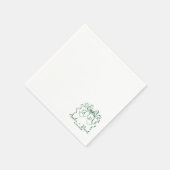 手書きの結婚式 ハートの愛、 オーダーメイド スタンダードカクテルナプキン (角)