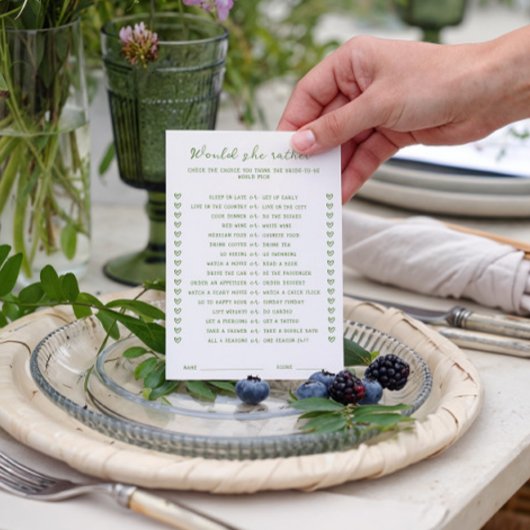 手書きの緑のゲームカードを選ぶのかな 招待状