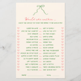 手書きの緑のピンクは彼女はむしろゲームだろう