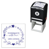 手書きの緑のリース独自の作成 セルフインキングスタンプ (インサイチュ)