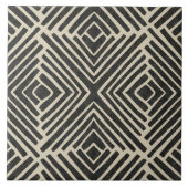 手書きの部族柄 タイル (正面)