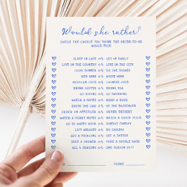 手書きの青は彼女はむしろゲームカード 招待状