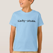 手書きの67 Tシャツ (正面)