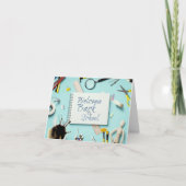 手書きの「ようこそ新学期」 カード (正面)