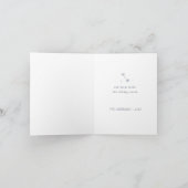 手書きの「ジョイ」- 写真なしの折りたたみ式ホリデーカード シーズンカード (内部)