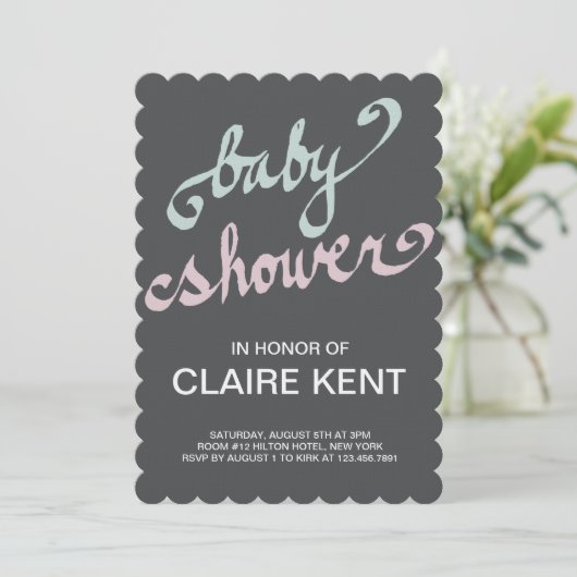 手書きの 招待状 (スタンド正面)