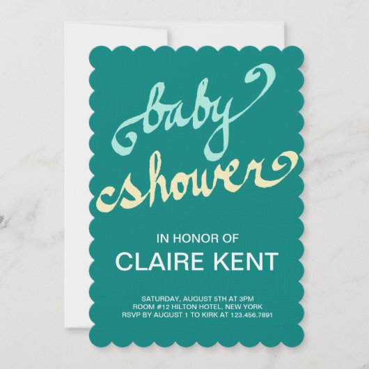 手書きの 招待状 (正面)