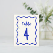 手書きはっきりしたの波状ブライダルシャワー表 (スタンド正面)