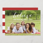 手書きは休日の写真カードを信じます シーズンカード (正面/裏面)