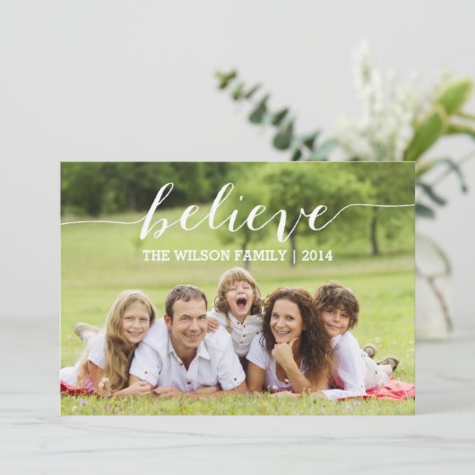 手書きは休日の写真カードを信じます シーズンカード (スタンド正面)