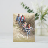 手書きは|に2015休日の写真の郵便はがきを信じます シーズンポストカード (スタンド正面)