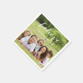 手書きは|の休日の写真に紙ナプキンを信じます スタンダードカクテルナプキン (角)