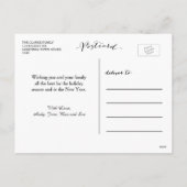 手書きは|の休日の写真の郵便はがきを信じます シーズンポストカード (裏面)