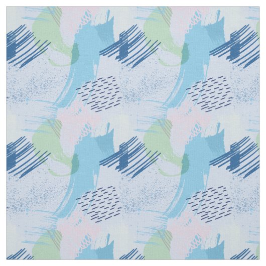 手書きらせん状と線 ファブリック (見本)