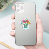 手書きアートワークカスタムのカットビニールシール シール (スマートフォン)