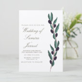 手書きイタリアオリーブブランチ結婚ズクラフト (スタンド正面)