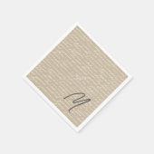 手書きイニシャルライター作家ブックスロマンチック スタンダードカクテルナプキン (角)