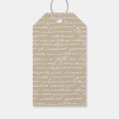 手書きイニシャルロマンチックなライター作家物語 ギフトタグ (裏面)