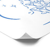 手書きイラストスケッチ結婚の歓迎 ポスター (角)