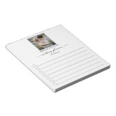 手書きインクの写真ウェディングプランナーの一覧 ノートパッド (アングル)