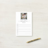 手書きインクの写真ウェディングプランナーの一覧 ポストイット (デスク上)