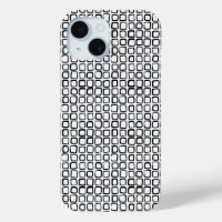 手書きインクの正方形グリッドケースメイトiPhoneケース