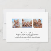 手書きインクブラックメリークス写真 シーズンカード (裏面)